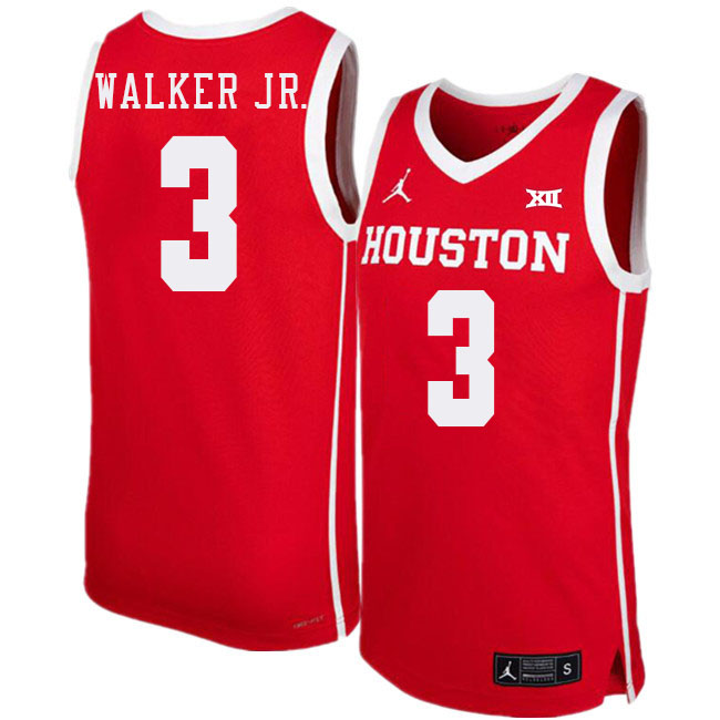 Ramon Walker Jr. College Jersey,Houston Cougars #3 Ramon Walker Jr. Basketball Jersey Youth-Red